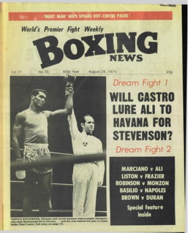 Boxing News magazine 29.8.1975 Download pdf