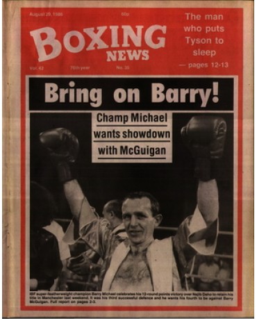 Boxing News magazine 29.8.1986 Download pdf