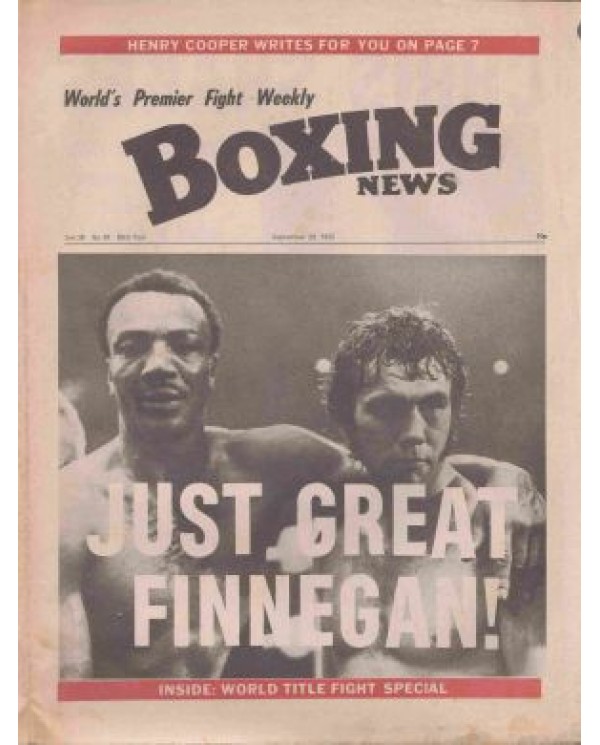 Boxing News magazine Download PDF 29.9.1972