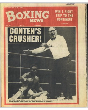 Boxing News magazine 29.9.1978 Download pdf
