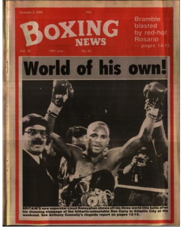 Boxing News magazine 3.10.1986 Download pdf