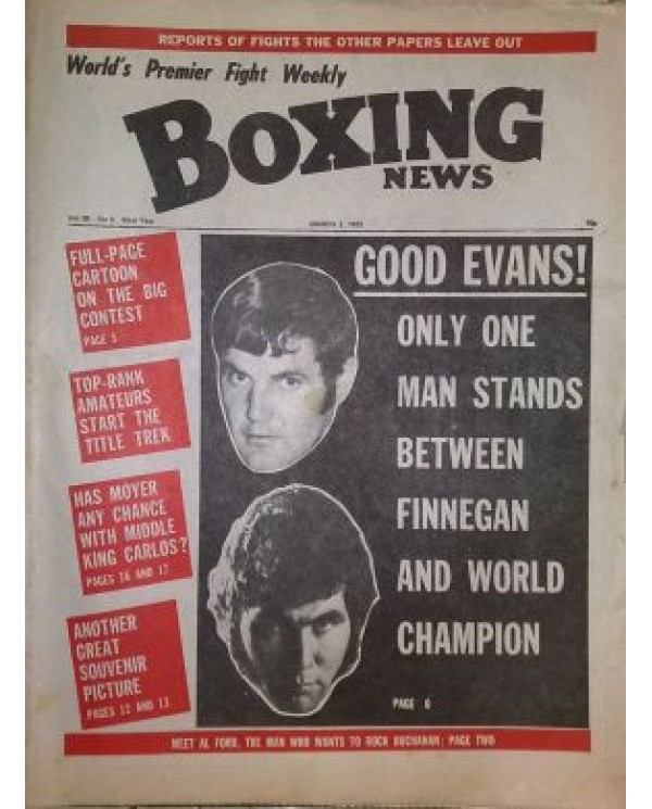 Boxing News magazine Download PDF 3.3.1972