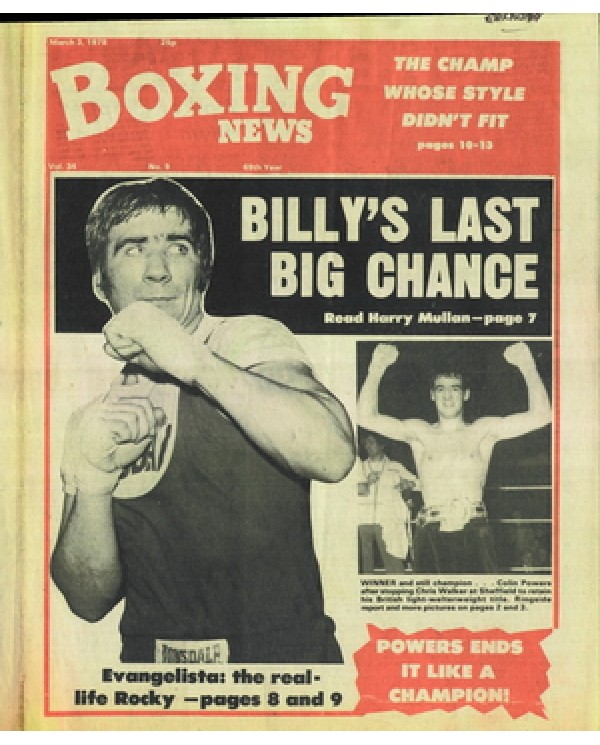 Boxing News magazine 3.3.1978 Download pdf