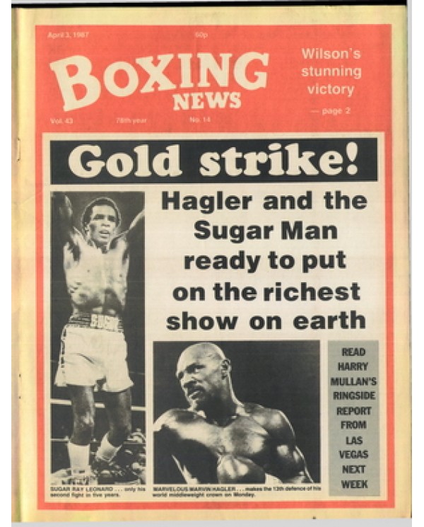 Boxing News magazine 3.4.1987 Download pdf