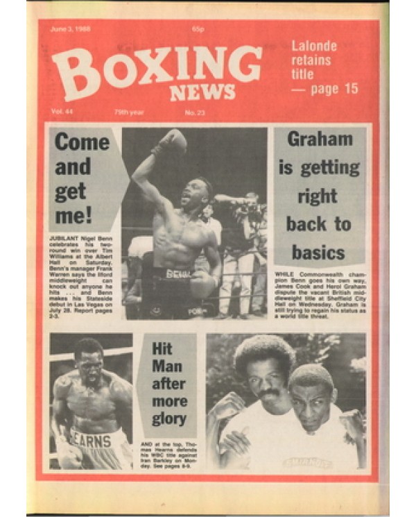 Boxing News magazine 3.6.1988 Download pdf