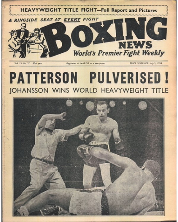 Boxing News magazine 3.7.1959  Download pdf