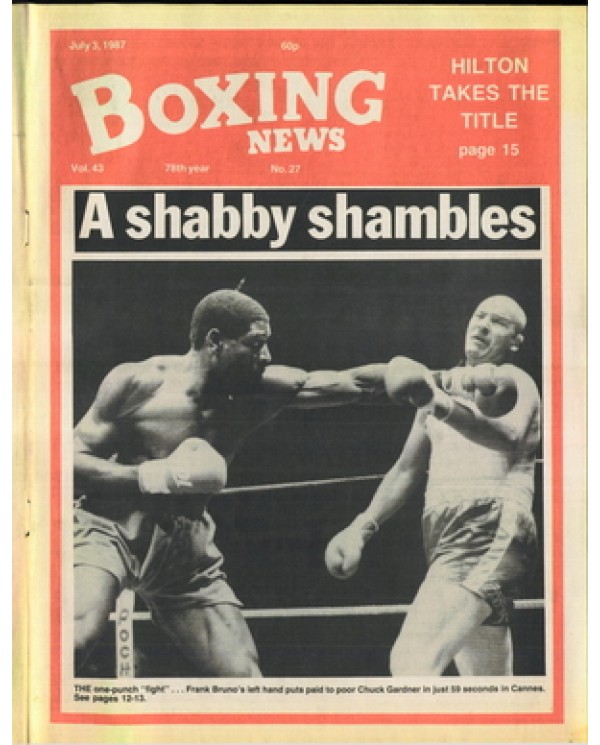 Boxing News magazine 3.7.1987 Download pdf