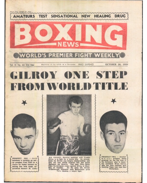 Boxing News magazin 30.10.1959 Download pdf