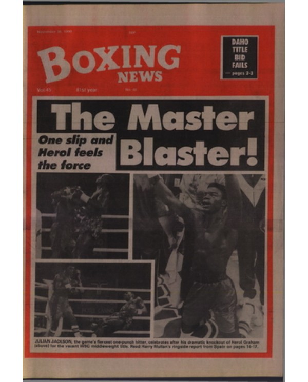 Boxing News magazine 30.11.1990 Download pdf