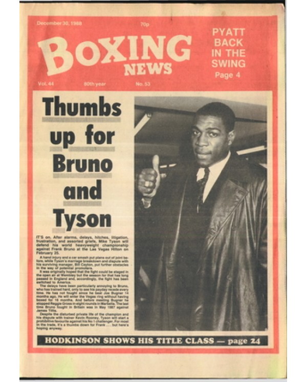 Boxing News magazine 30.12.1988 Download pdf