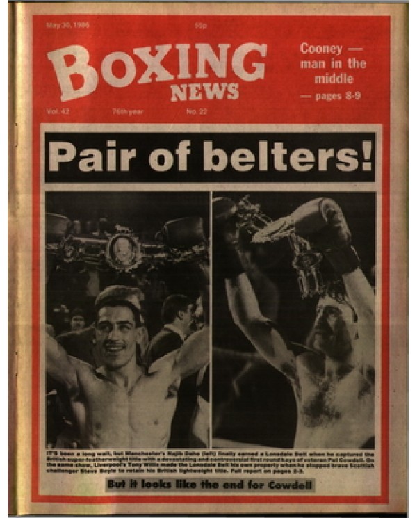 Boxing News magazine 30.5.1986 Download pdf