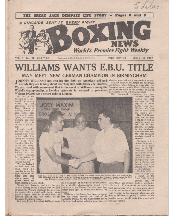 Boxing News magazine Download  30.7.1952.pdf