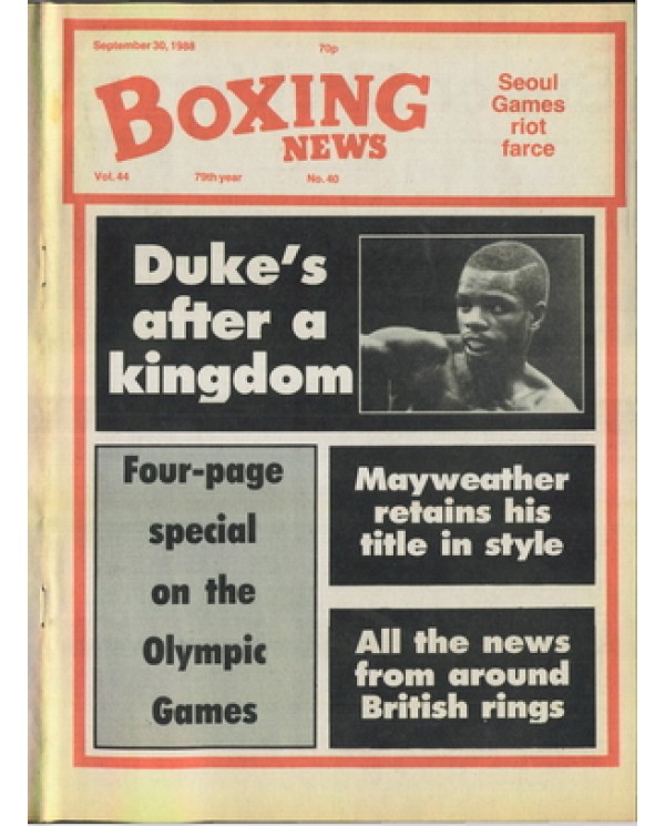 Boxing News magazine 30.9.1988 Download pdf