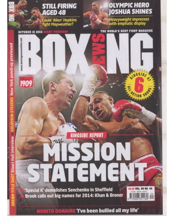 Boxing News magazine 31.10.2013 Download pdf