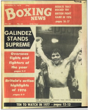 Boxing News magazine  31.12.1976 Download pdf