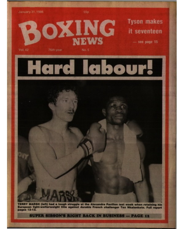 Boxing News magazine 31.1.1986 Download pdf