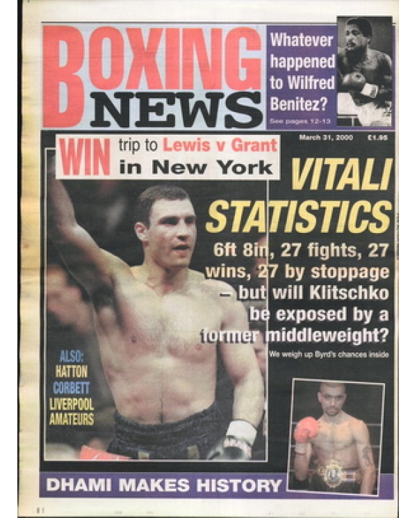 Boxing News magazine 31.3.2000 Download pdf