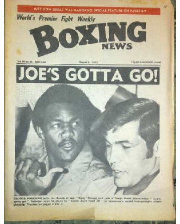 Boxing News magazine Download PDF  31.8.1973