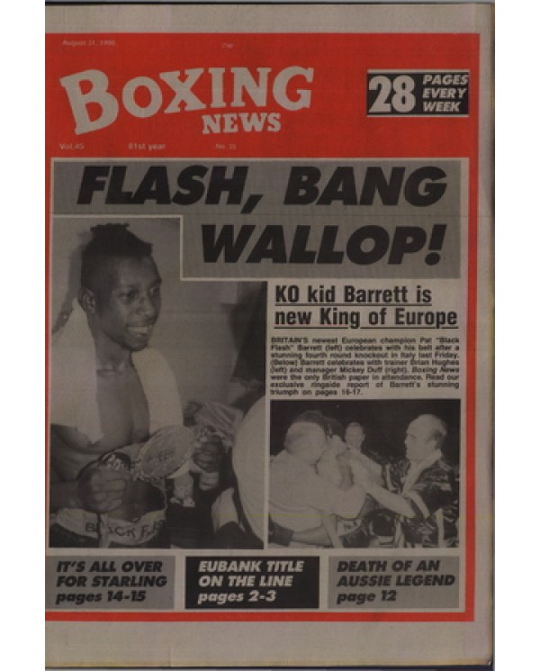 Boxing News magazine 31.8.1990 Download pdf