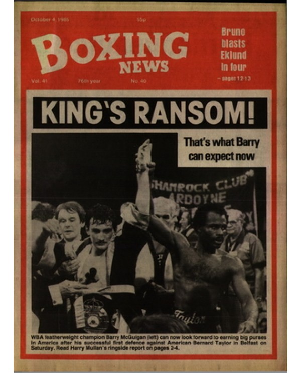 Boxing News magazine 4.10.1985 Download pdf