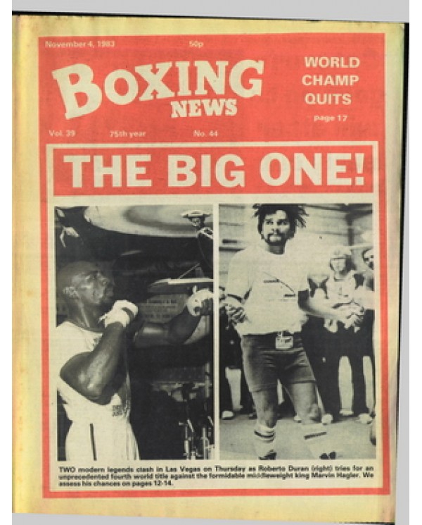 Boxing News magazine 4.11.1983 Download pdf