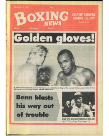 Boxing News magazine 4.11.1988 Download pdf