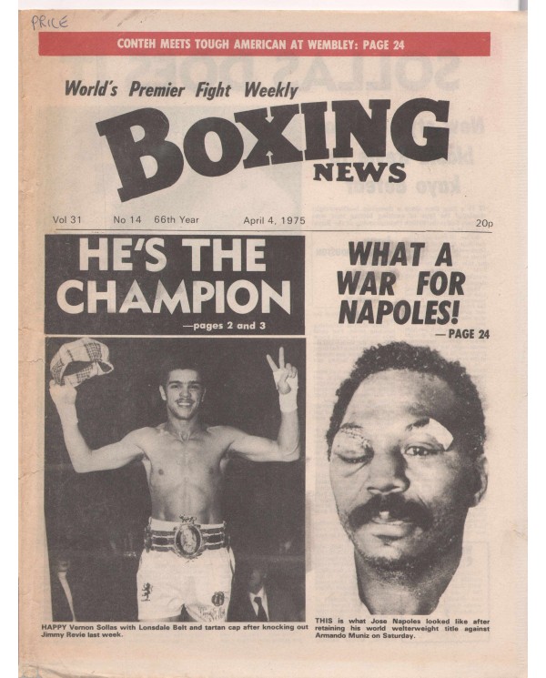 Boxing News magazine Download PDF  4.4.1975