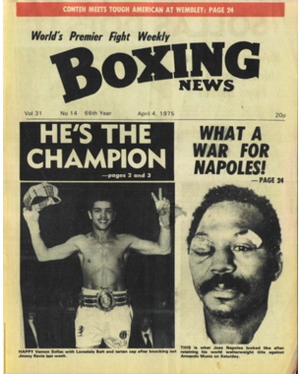 Boxing News magazine 4.4.1975 Download pdf