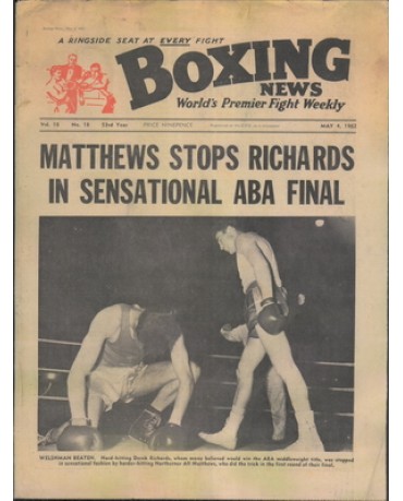 Boxing News magazine 4.5.1962 Download pdf