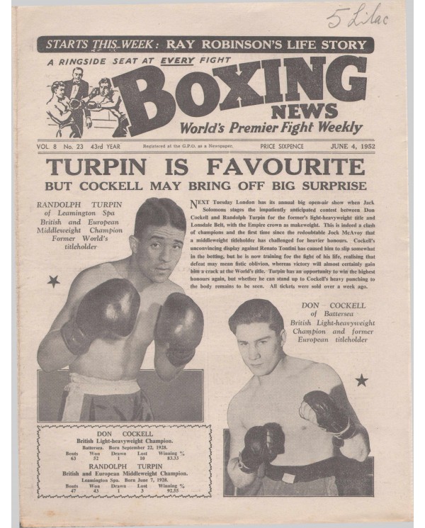 Boxing News magazine Download  4.6.1952.pdf