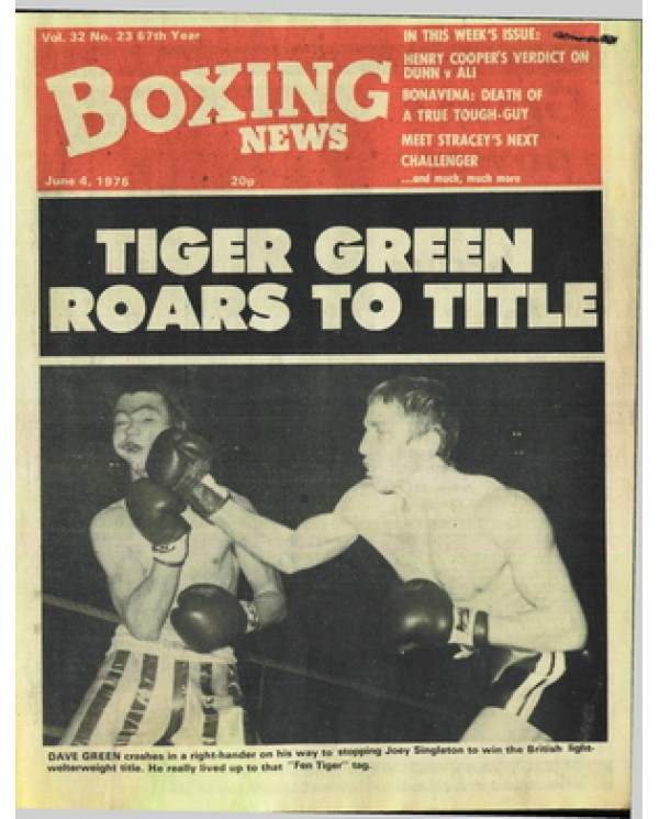 Boxing News magazine  4.6.1976 Download pdf