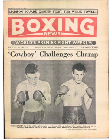 Boxing News magazine 4.9.1959  Download pdf