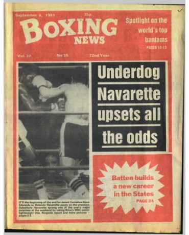 Boxing News magazine 4.9.1981 Download pdf