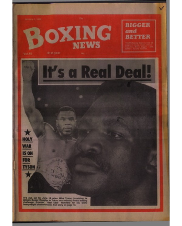 Boxing News magazine 5.1.1990 Download pdf