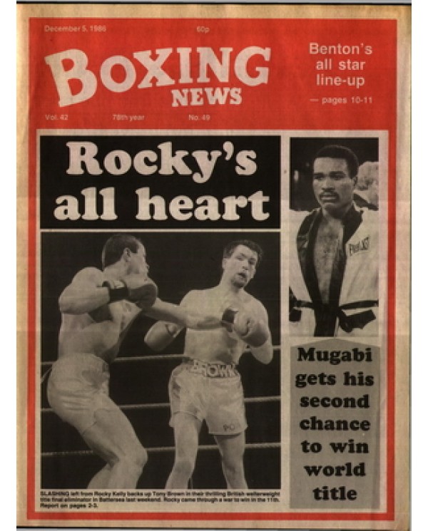 Boxing News magazine 5.12.1986 Download pdf