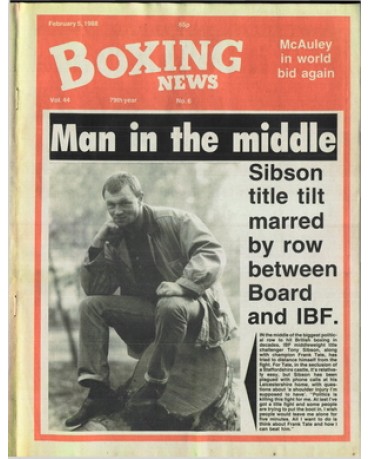 Boxing News magazine 5.2.1988 Download pdf