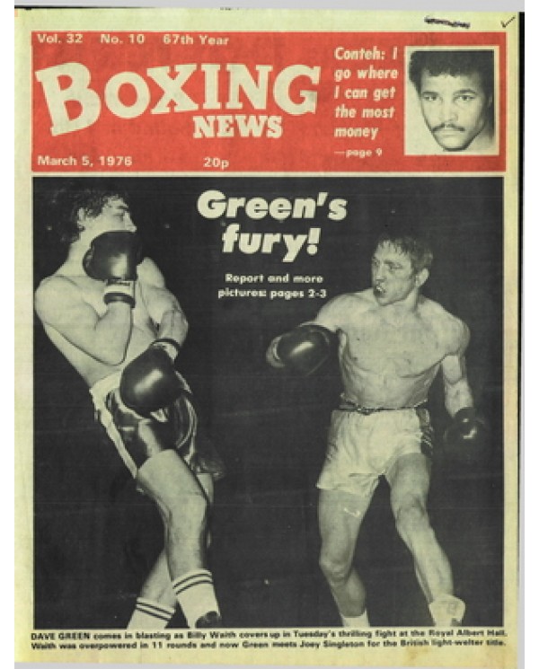 Boxing News magazine  5.3.1976 Download pdf