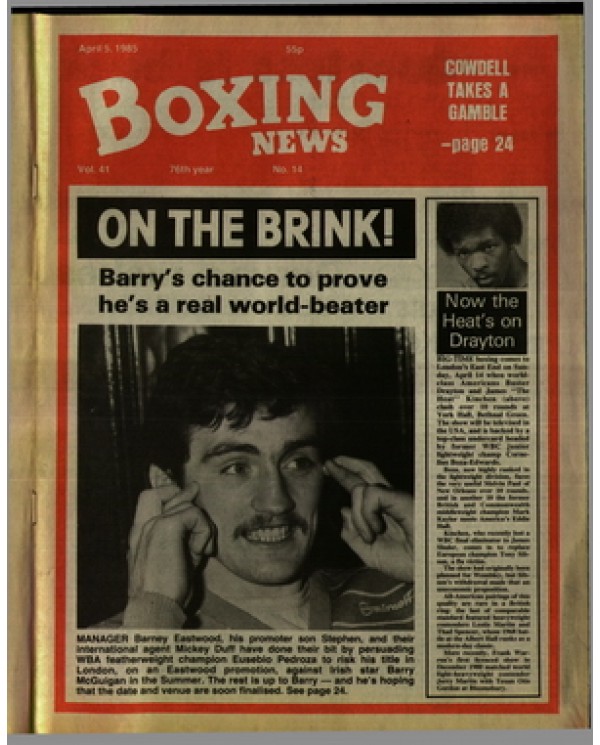 Boxing News magazine 5.4.1985 Download pdf