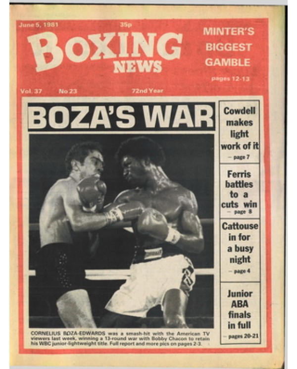 Boxing News magazine 5.6.1981 Download pdf