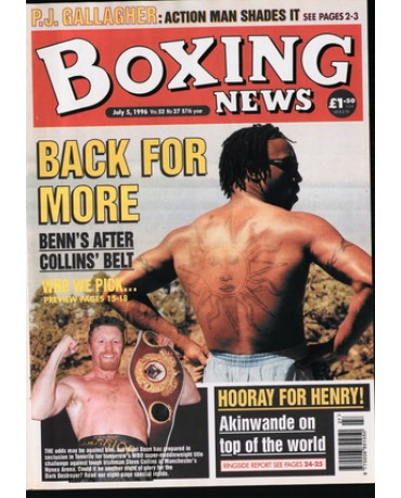 Boxing News magazine 15.7.1996 Download pdf