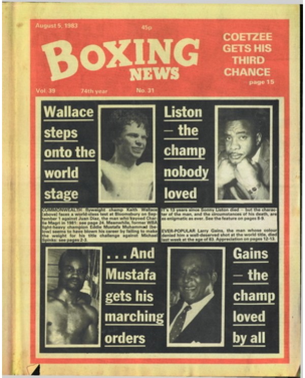 Boxing News magazine 5.8.1983 Download pdf