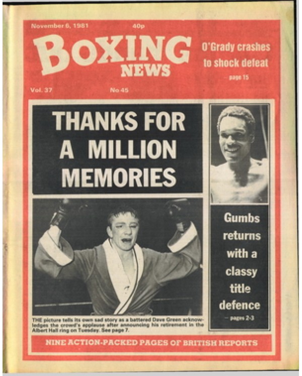 Boxing News magazine 6.11.1981 Download pdf