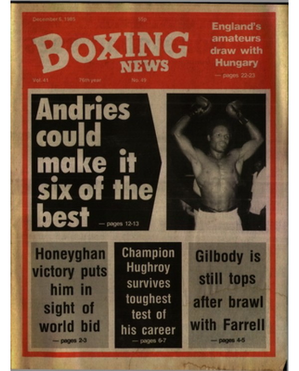 Boxing News magazine 6.12.1985 Download pdf