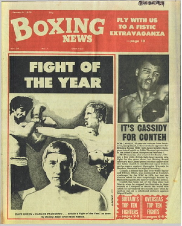 Boxing News magazine 6.1.1978 Download pdf