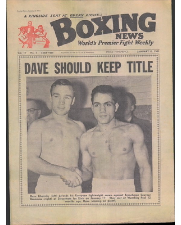 Boxing News magazine 6.1.1961  Download pdf