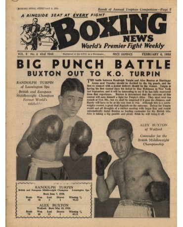 Boxing News magazine 6.2.1952 Download pdf