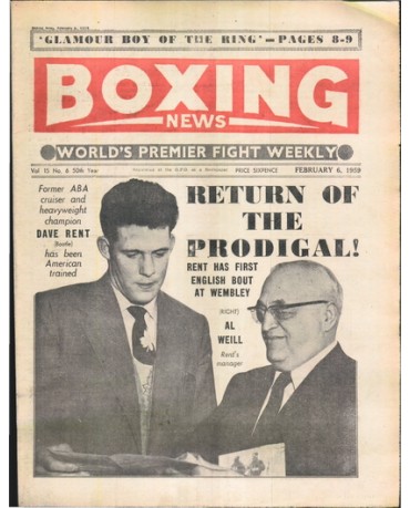 Boxing News magazine 6.2.1959 Download pdf