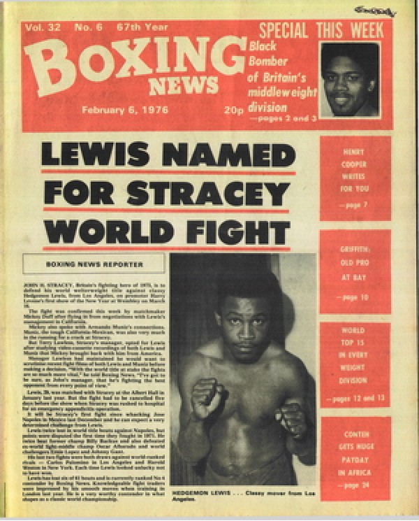 Boxing News magazine 6.2.1976 Download pdf