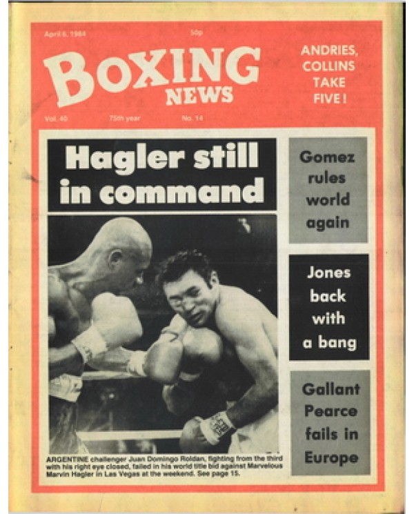 Boxing News magazine 6.4.1984 Download pdf