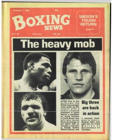 Boxing News magazine 7.10.1983 Download pdf